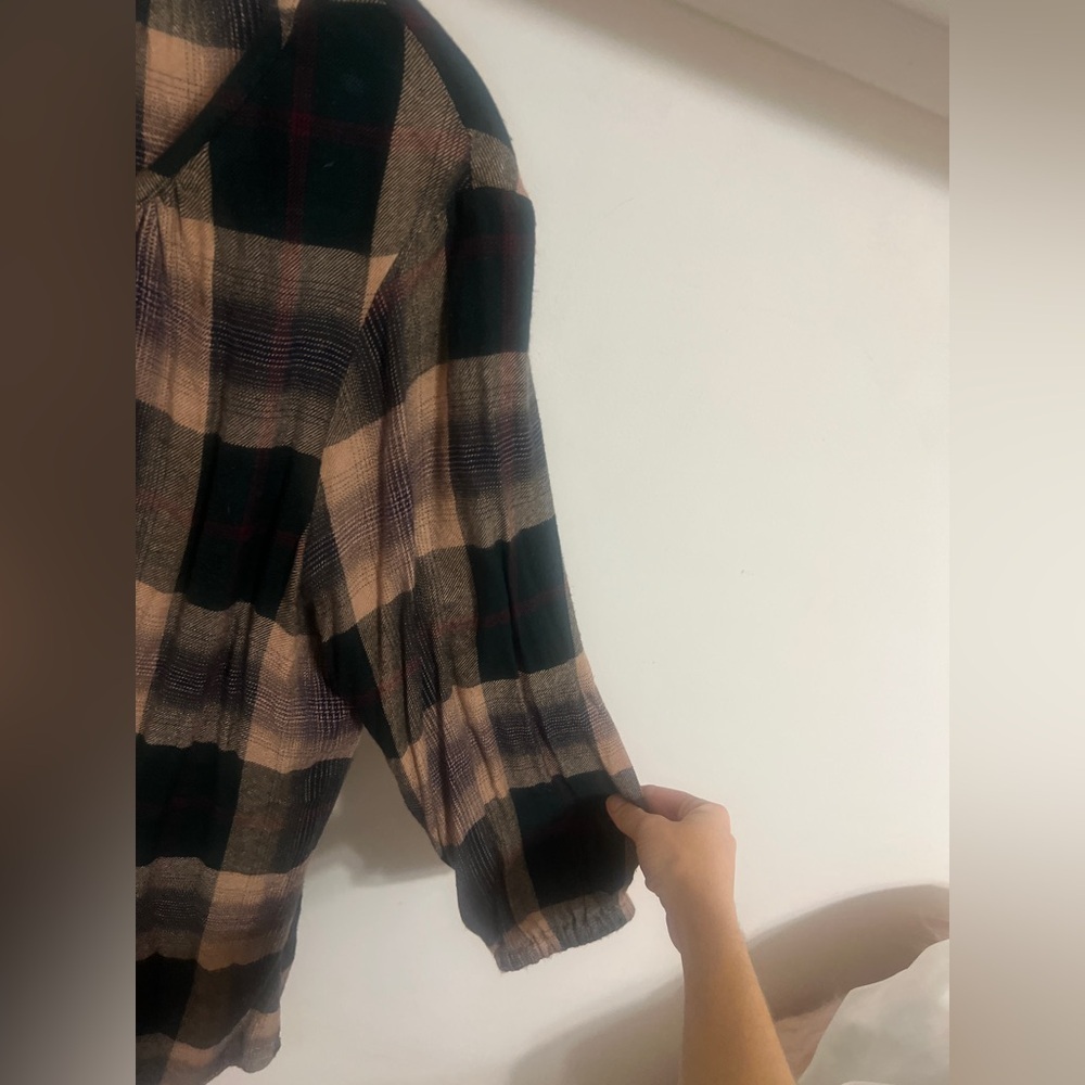 Final price Bob Timberlake Women’s Plaid Top - Picture 5 of 6